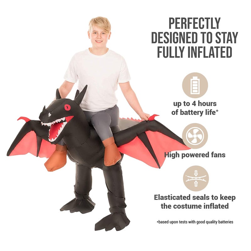 Morphsuits Morph Inflatable Dragon Costume Kids, Blow Up Dragon Costume Kids, Dragon Costume Boys, Girls Boys Dragon Halloween Costume - Image 5